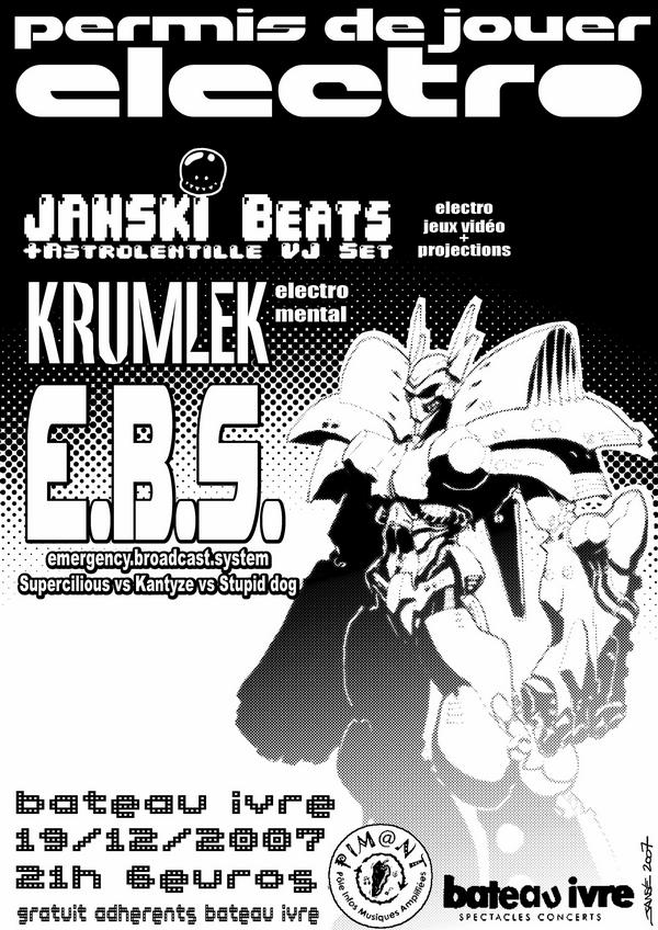 19 decembre 2007 : JANSKI BEATS + EBS + KRUMLEK