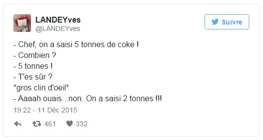 L’endive, c’est pas terrible, mais LANDEYves est très drôle sur Tweeter.