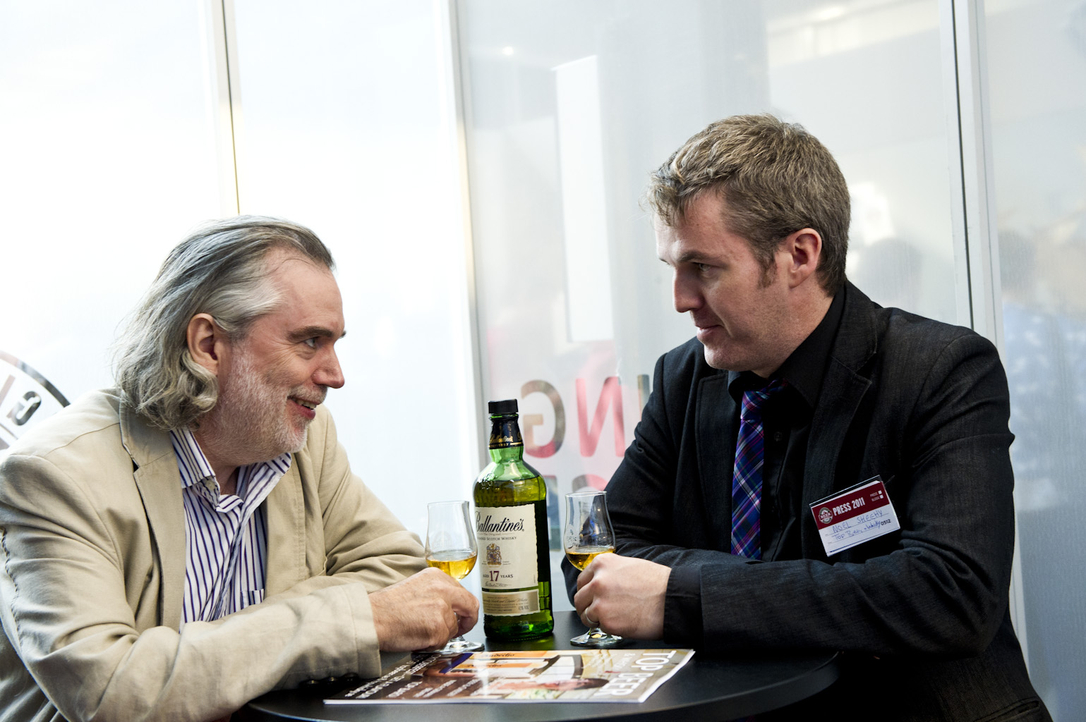 « C’est la première interview de ma vie où je suis accueilli avec du whisky ! »